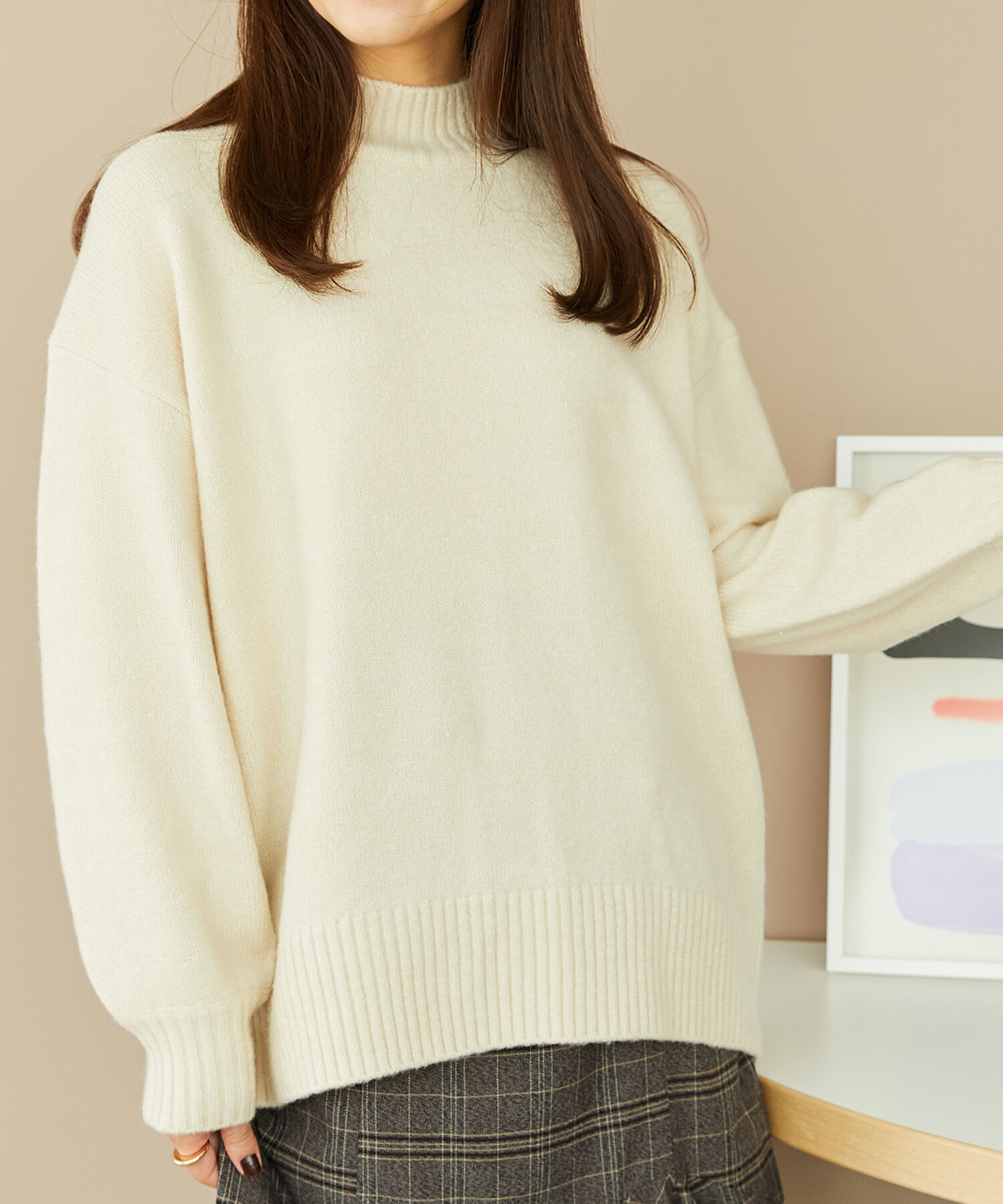 ORiental TRaffic「バックスリットニットプルオーバー/MO33N03」|ニット・セーター|WHITE