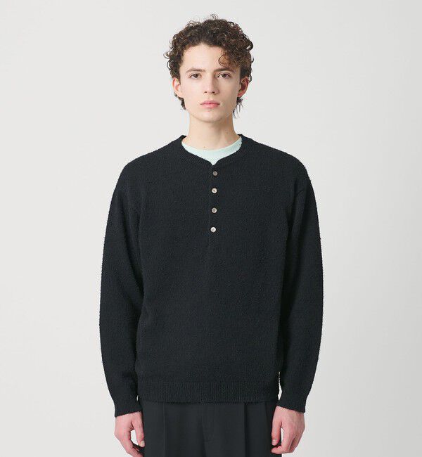 BEAUTY&YOUTH UNITED ARROWS「リラックス 4ボタン ヘンリーネック ニット」|ニット・セーター|
