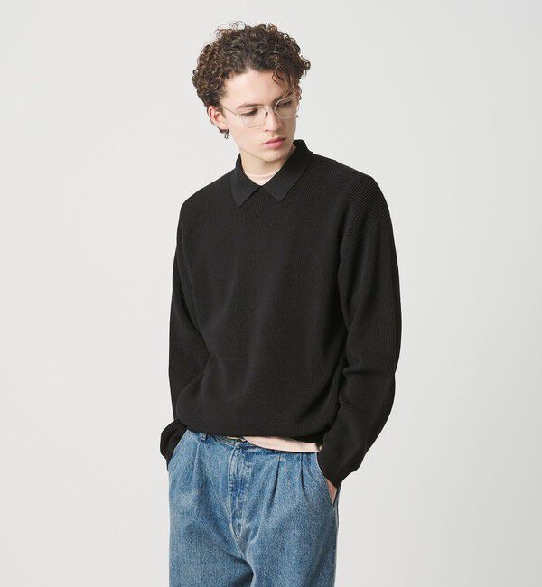 BEAUTY&YOUTH UNITED ARROWS「ファイン アゼ カラー ニット ウォッシャブル」|ニット・セーター|