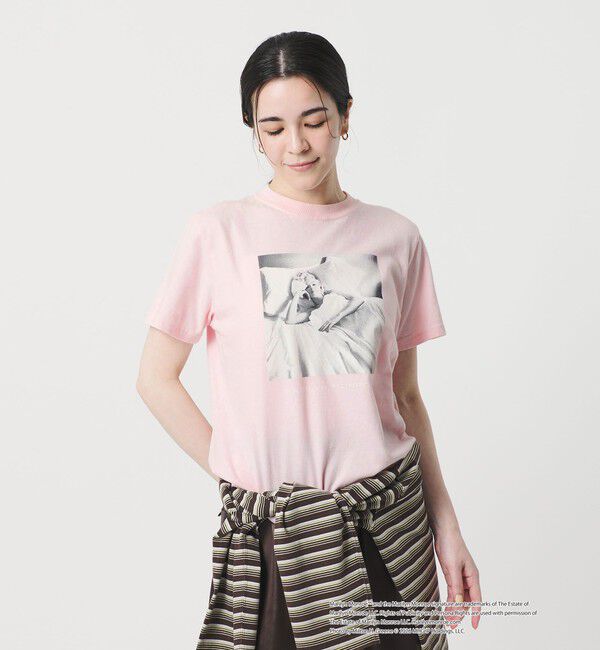 BEAUTY&YOUTH UNITED ARROWS「【別注】＜GOOD ROCK SPEED＞Marilyn Monroe フォトプリント Tシャツ」|Tシャツ・カットソー|LT.PINK