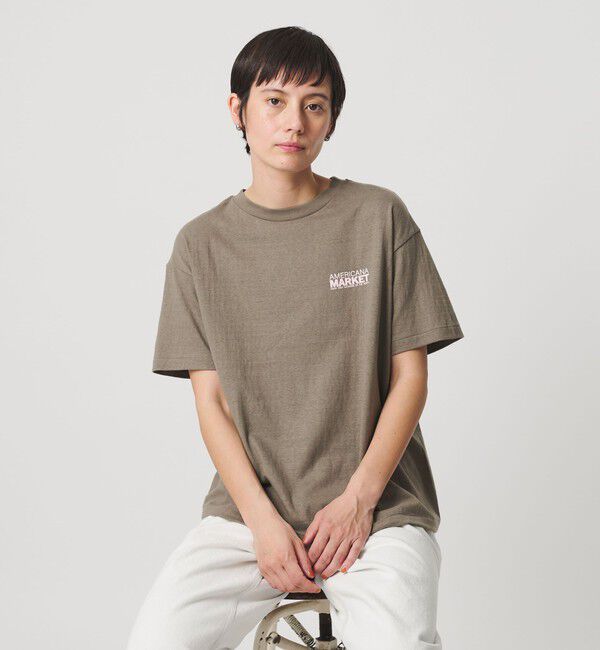 BEAUTY&YOUTH UNITED ARROWS「＜Americana＞ロゴ ショートスリーブ Tシャツ」|Tシャツ・カットソー|