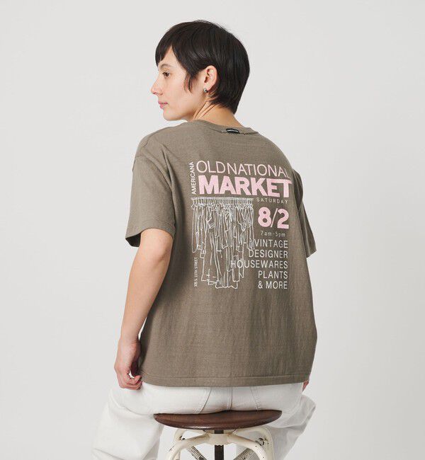 BEAUTY&YOUTH UNITED ARROWS「＜Americana＞ロゴ ショートスリーブ Tシャツ」|Tシャツ・カットソー|