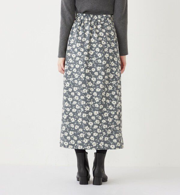 SHIPS Colors 「SHIPS Colors:〈手洗い可能〉フラワー プリント ラップ スカート」|フレア|