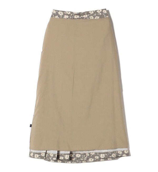 SHIPS Colors 「SHIPS Colors:〈手洗い可能〉フラワー プリント ラップ スカート」|フレア|