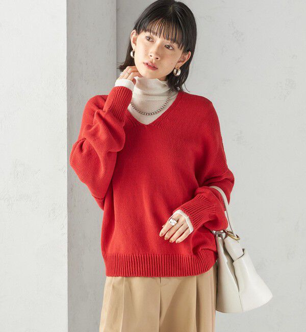 SHIPS for women「〈手洗い可能〉バルキーヤーン プルオーバー」|ニット・セーター|
