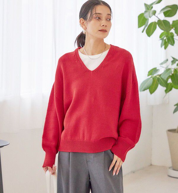 SHIPS for women「〈手洗い可能〉バルキーヤーン プルオーバー」|ニット・セーター|