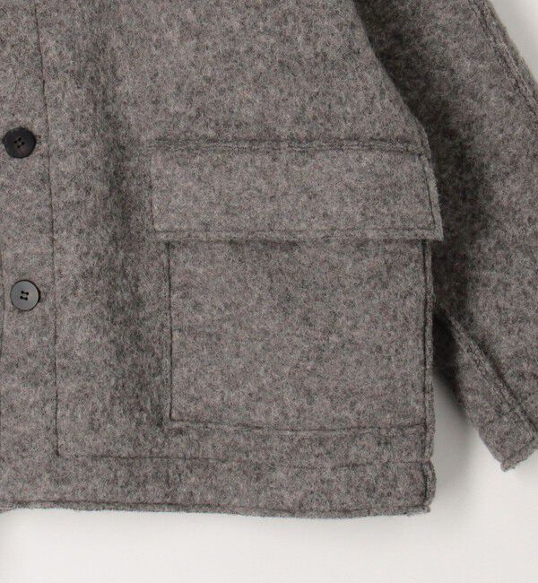 GALERIE VIE「シープジャージー カバーオール ジャケット」|ステンカラーコート|