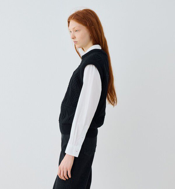 GALERIE VIE「ガンジーニット ベスト」|ベスト・ジレ|