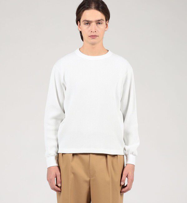 TOMORROWLAND MENS「スビンコットン ワッフル クルーネックカットソー」|Tシャツ・カットソー|