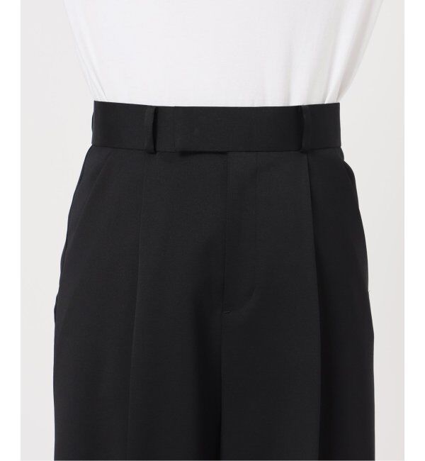 NOBLE「《追加》【洗える】エステルツイルストレッチスラックスパンツ7」|スラックス|