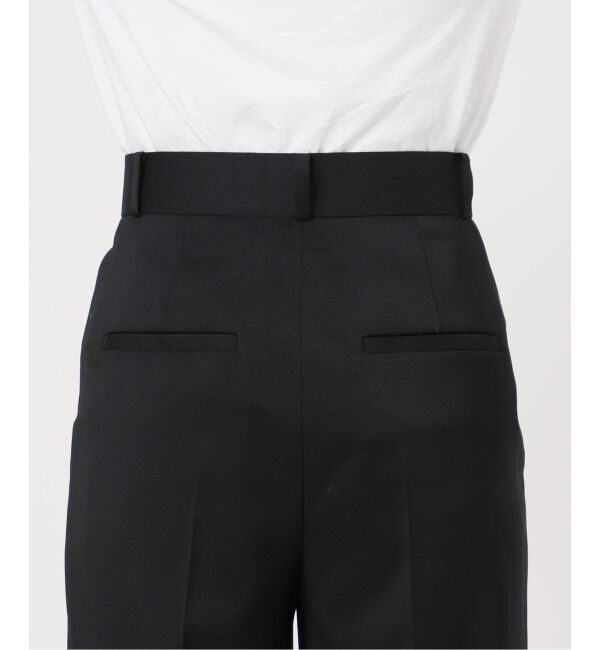 NOBLE「《追加》【洗える】エステルツイルストレッチスラックスパンツ7」|スラックス|