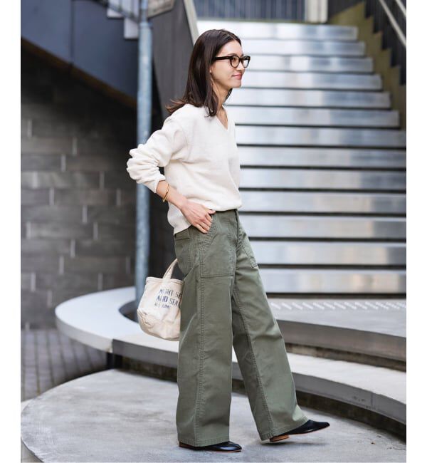 FRAMeWORK「カベイトVネックニット」|ニット・セーター|