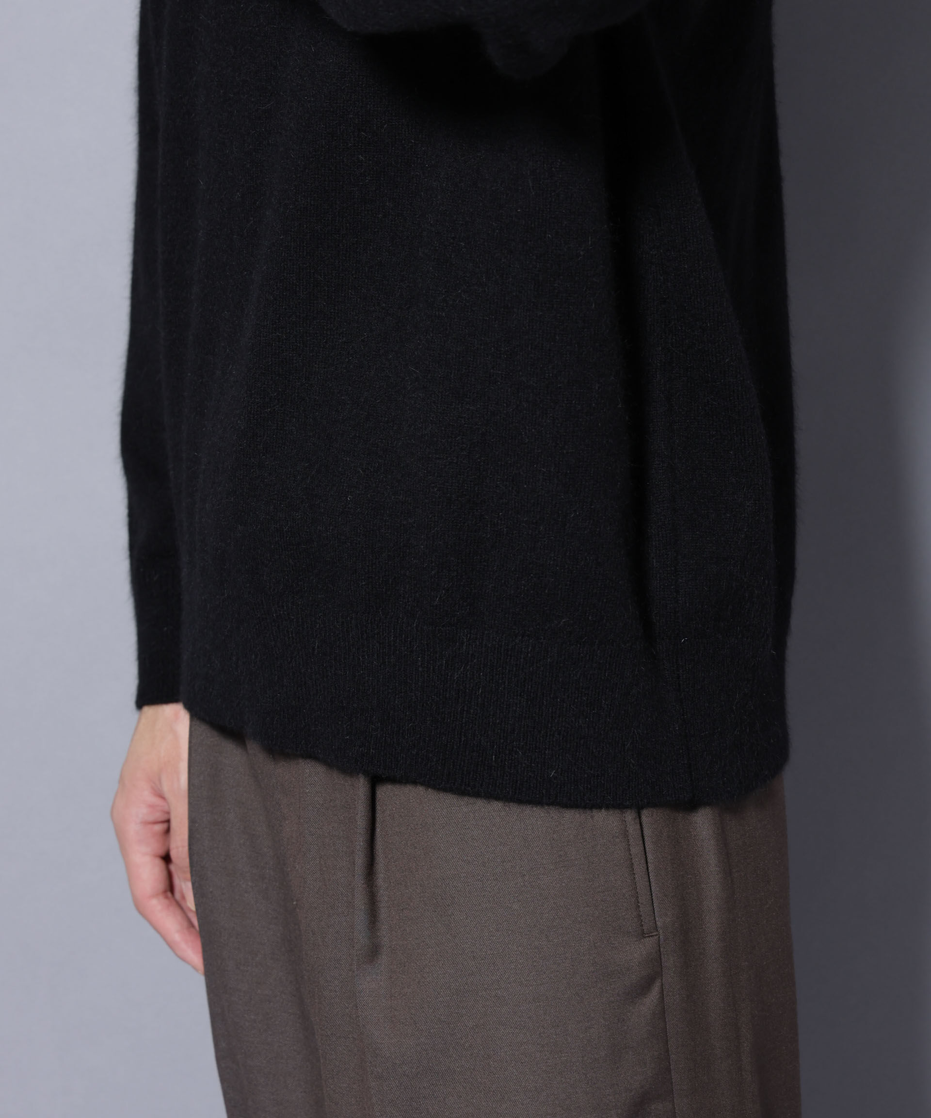 nano･universe「アンゴラ混ライトクルーネックニット」|ニット・セーター|