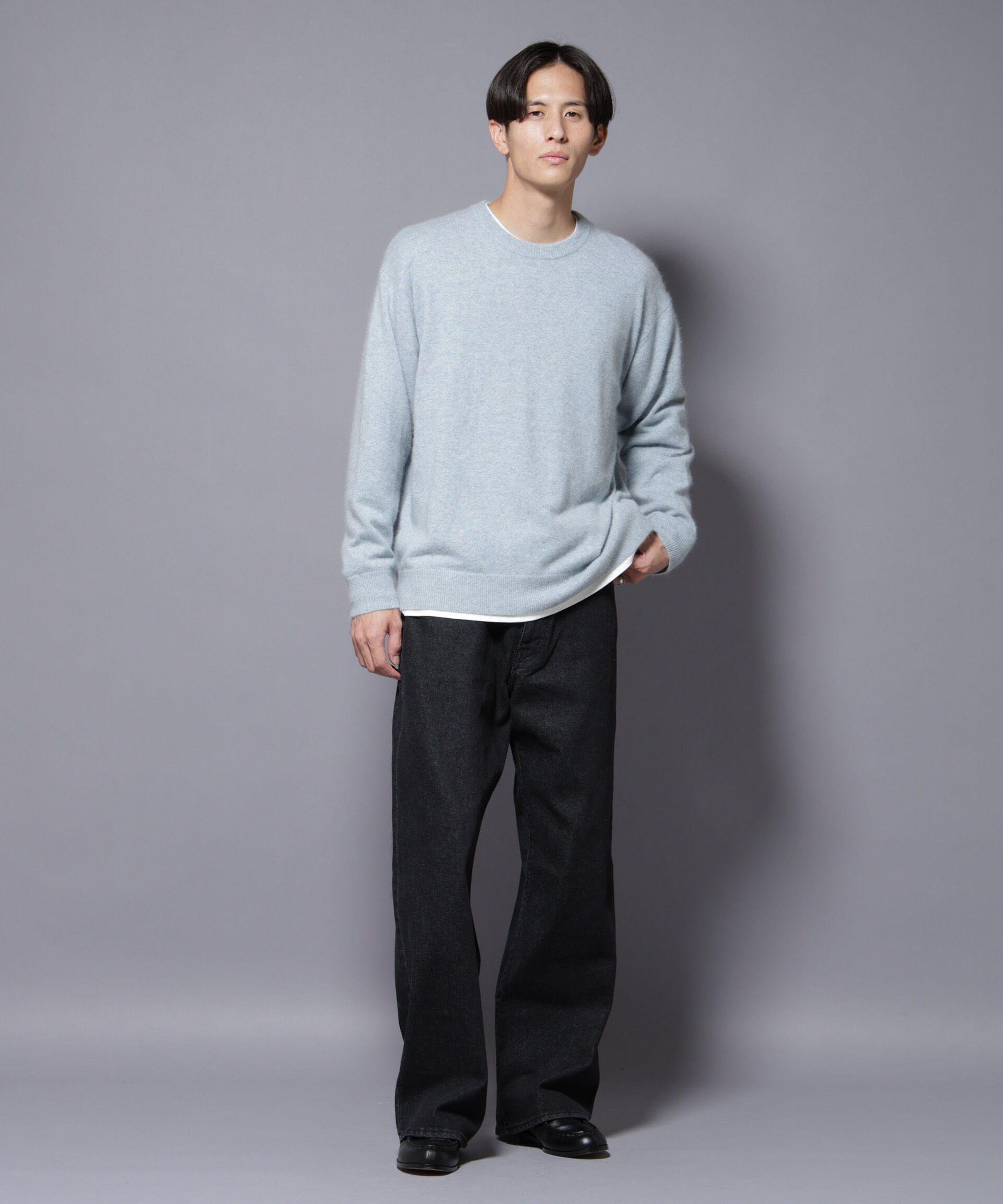 nano･universe「アンゴラ混ライトクルーネックニット」|ニット・セーター|