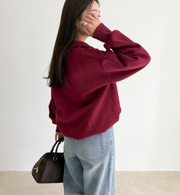 fredy emue「FR刺繍衿付き起毛スウェットプルオーバー」|スウェット・ジャージ|