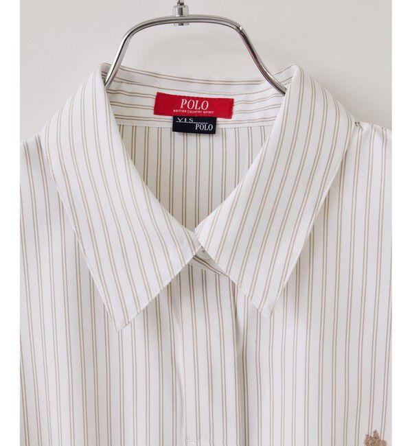 VIS「【POLO BCS】VIS別注ベルト付きウエストタックシャツブラウス」|シャツ・ブラウス|