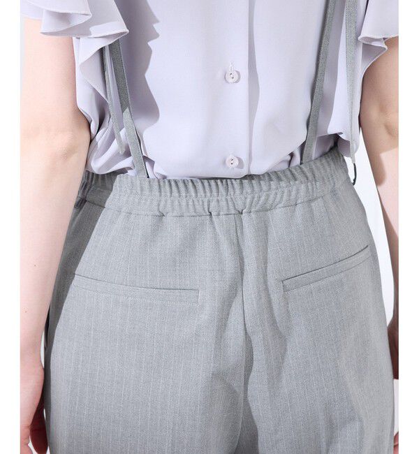 Rope&rsquo;Picnic「【3サイズ展開】サスペンダー付きワイドパンツ」|チノ|