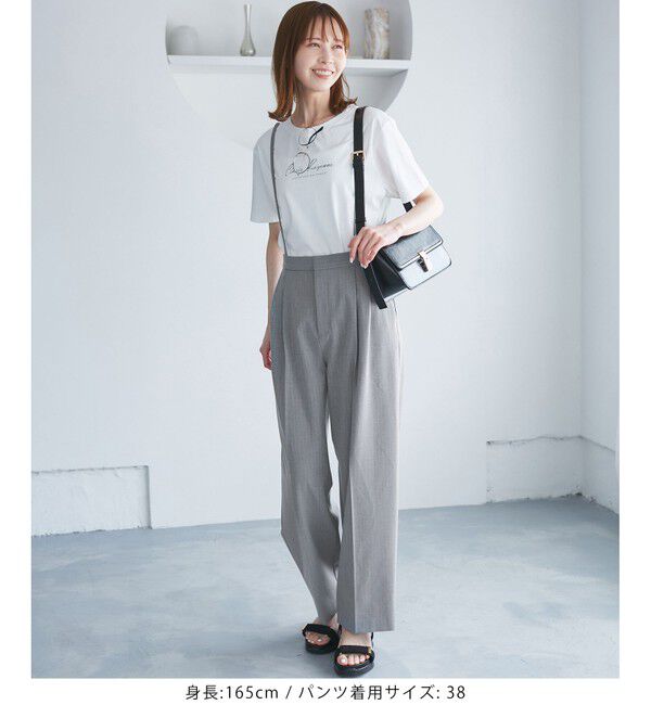 Rope&rsquo;Picnic「【3サイズ展開】サスペンダー付きワイドパンツ」|チノ|