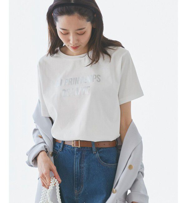 Rope&rsquo;Picnic「【UVカット・洗濯機OK・接触冷感】RENUロゴTシャツ」|Tシャツ・カットソー|