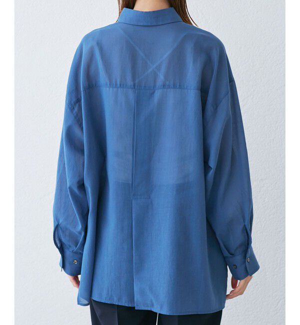 Rope&rsquo;Picnic「【接触冷感・通気性】お着軽シャツシリーズ/綿ボイルバックタックシャツ」|シャツ・ブラウス|