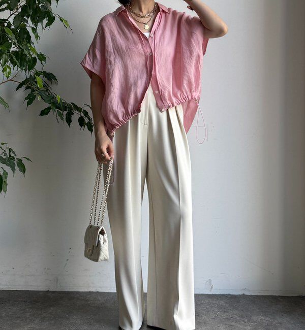  「リネンドロストフレンチシャツ」|シャツ・ブラウス|