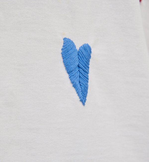  「【Dhritie】リーフ刺繍Tee」|Tシャツ・カットソー|