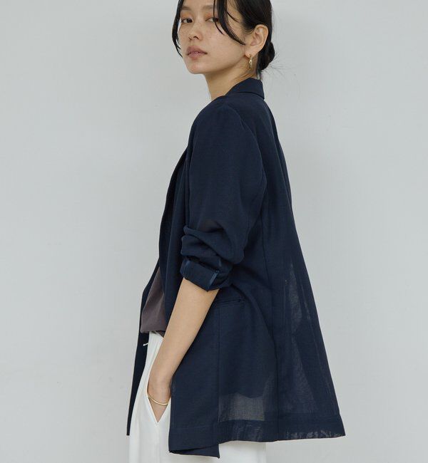  「【WEB限定】【サイズ展開あり】メッシュジャケット」|テーラードジャケット|