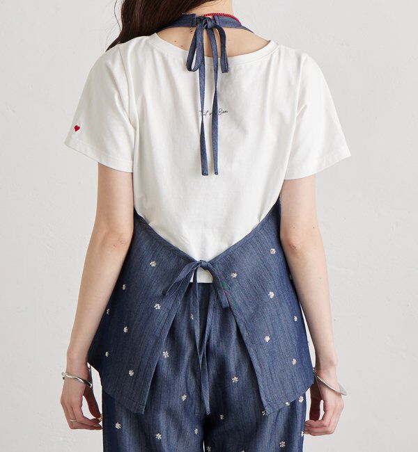  「ビジューフラワーホルタービスチェ」|シャツ・ブラウス|