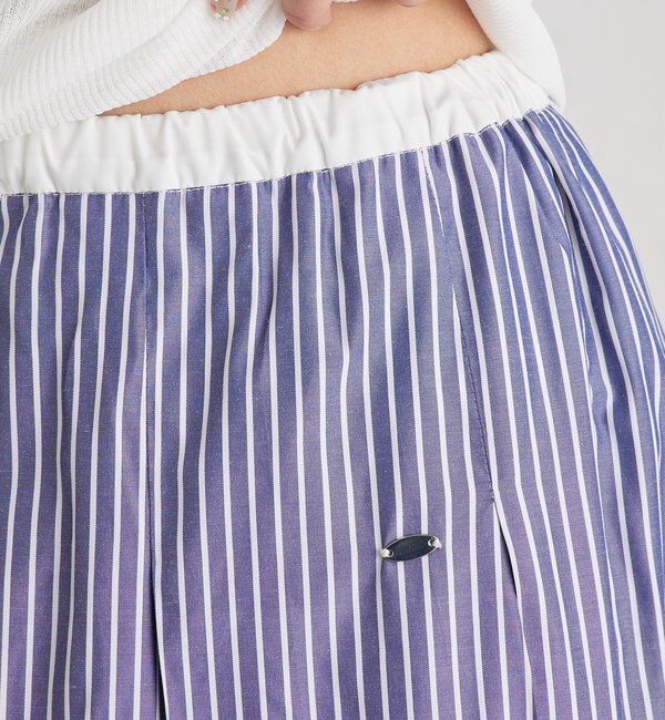  「ストライプバルーンスカート」|スカート|