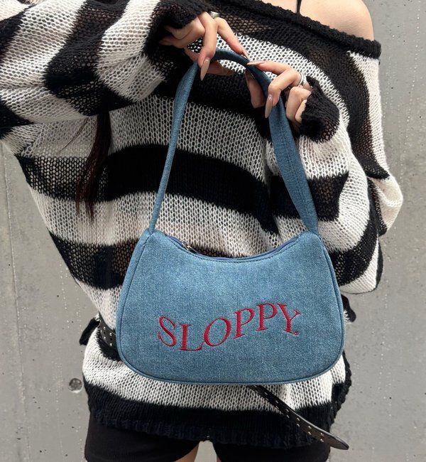  「SLOPPY ロゴショルダーバッグ」|ショルダー・メッセンジャー|サックスブルー