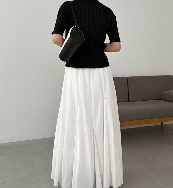  「【全骨格◎】ハーフスリーブポロニット」|カーディガン|