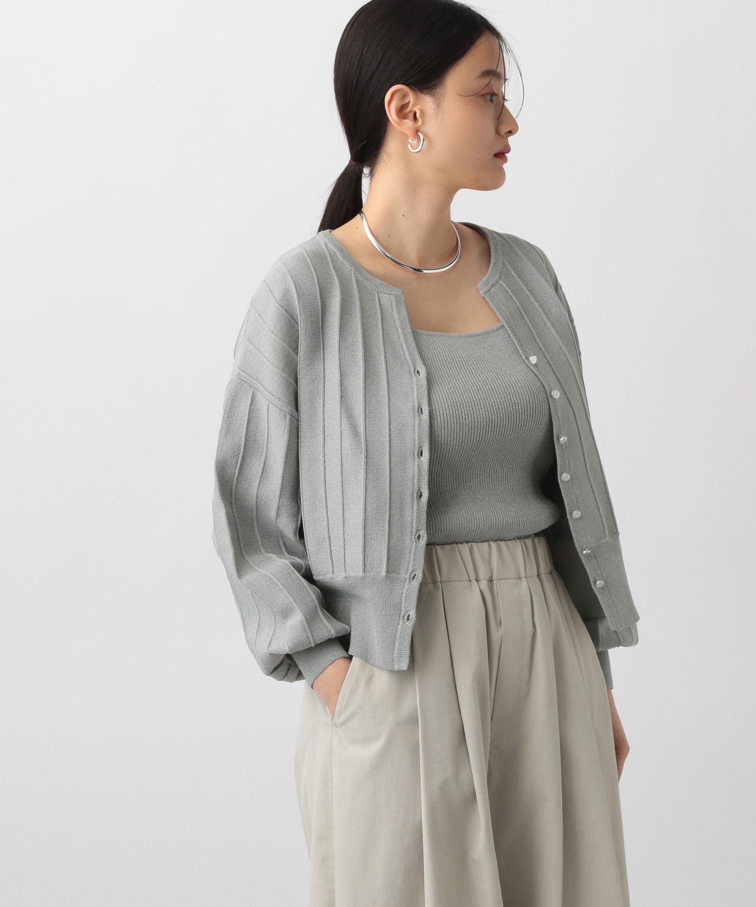 A part by 「アイレットアミショートカーディガン」|ニット・セーター|