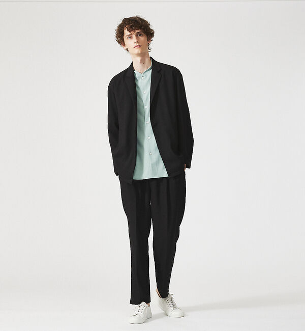 ABAHOUSE「【セットアップ対応】クレープ ストレッチ ワンボタン ジャケット / サマージャ」|その他|