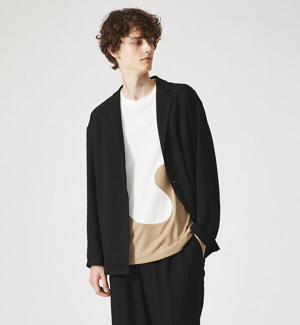 ABAHOUSE「【セットアップ対応】クレープ ストレッチ ワンボタン ジャケット / サマージャ」|その他|