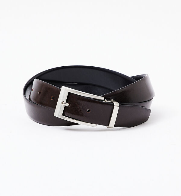 alfredoBANNISTER「【一部店舗＋WEB限定】リバーシブル レザー ドレスベルト」|ベルト|ダークブラウン