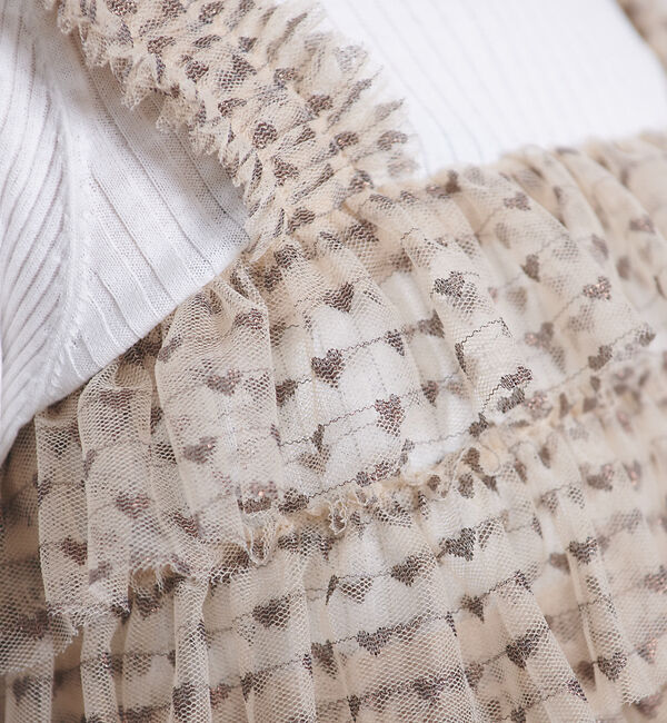 Rouge vif「スター＆ハート柄チュールフリルビスチェ」|シャツ・ブラウス|