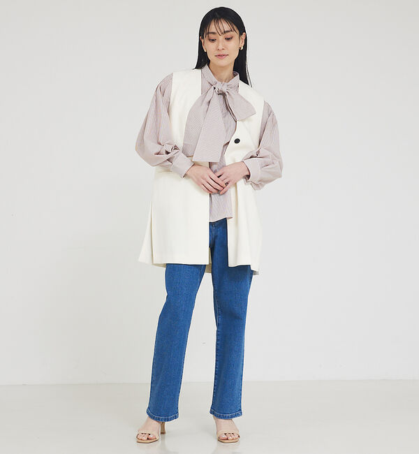 abahouse mavie「2WAYボウタイスキッパーシャツ」|シャツ・ブラウス|