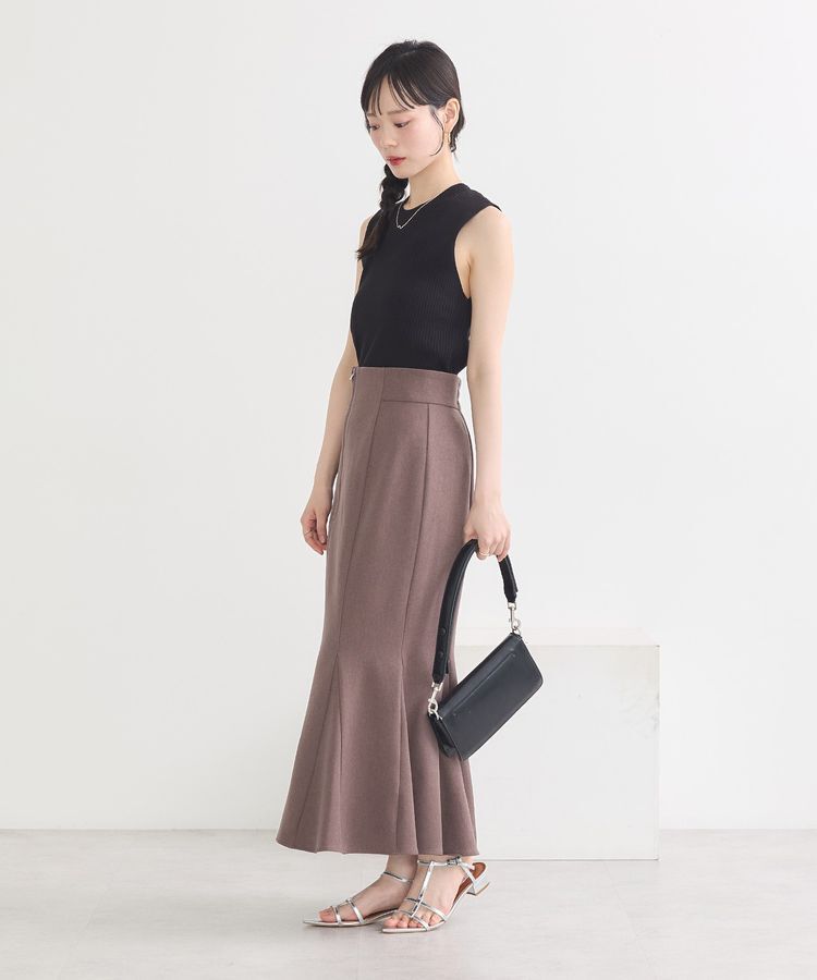 earth music&ecology「ランダムリブノースリーブニット」|ニット・セーター|