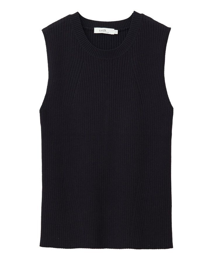 earth music&ecology「ランダムリブノースリーブニット」|ニット・セーター|