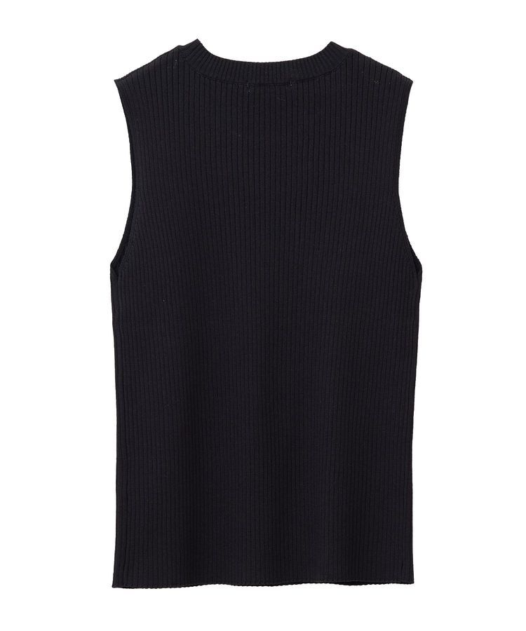 earth music&ecology「ランダムリブノースリーブニット」|ニット・セーター|