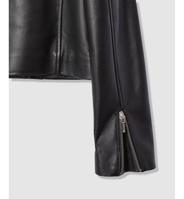 allureville「スタンドカラーレザーライダースジャケット」|ライダースジャケット|