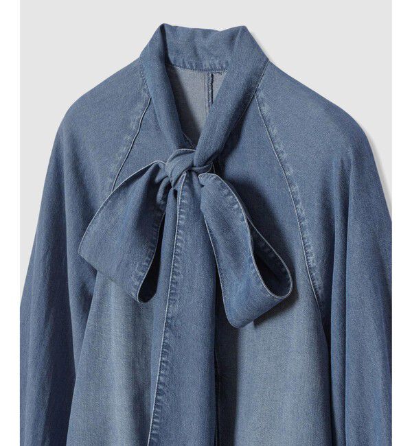 allureville「デニムボウブラウス」|シャツ・ブラウス|