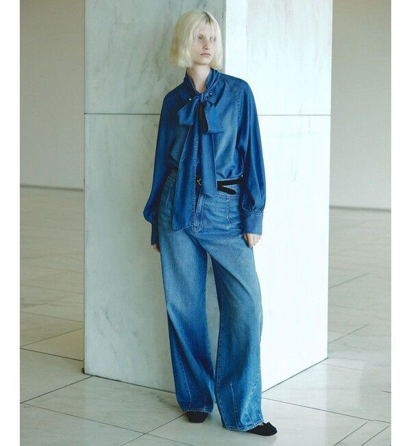 allureville「デニムボウブラウス」|シャツ・ブラウス|