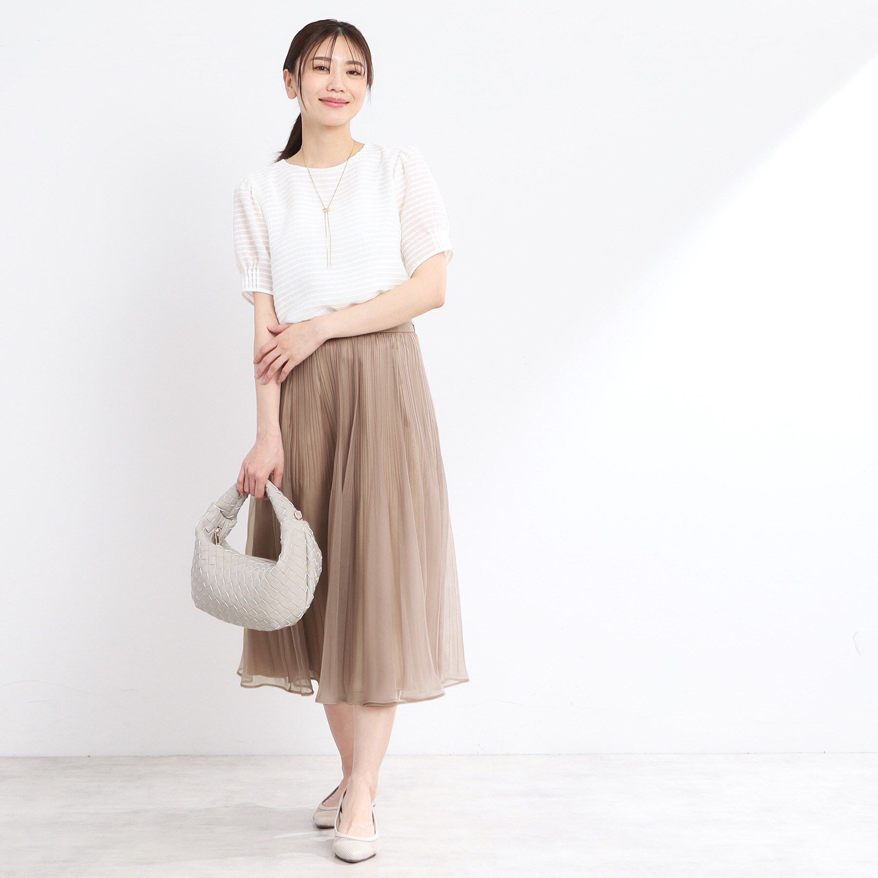 Reflect「【R‐QUALITY／手洗い可】シアープリーツスカート」|スカート|