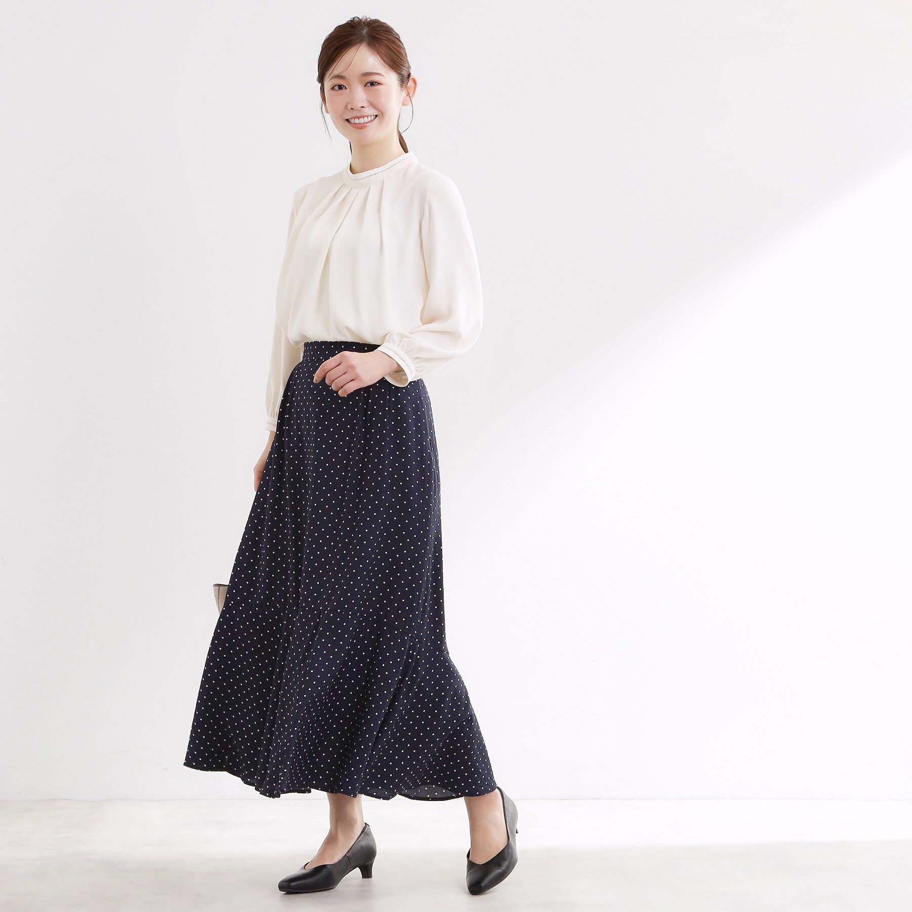 Reflect「【セットアップ可】ドット柄ワッシャースカート」|スカート|