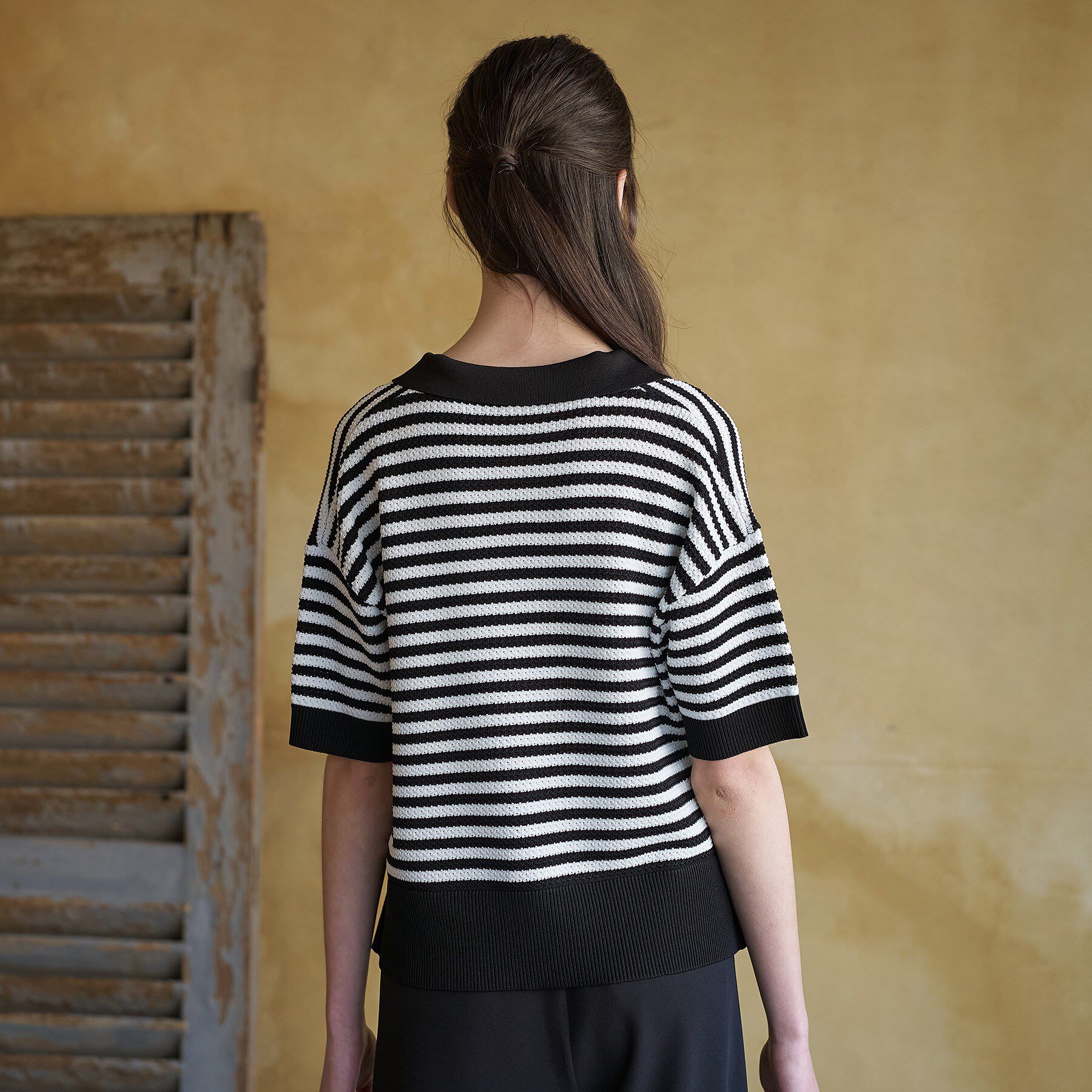 DRESSTERIOR「ウォッシャブルスキッパークロップドニット」|ニット・セーター|