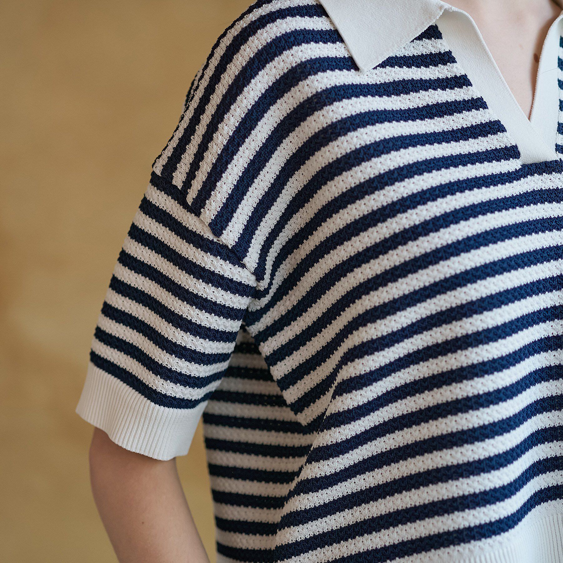 DRESSTERIOR「ウォッシャブルスキッパークロップドニット」|ニット・セーター|