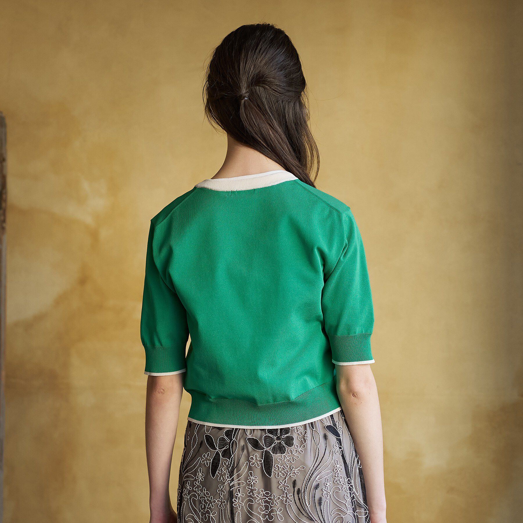 DRESSTERIOR「【otonaMUSE5月号掲載/UVカット/ウォッシャブル】クールタッチ コンビ カーディガン」|カーディガン|