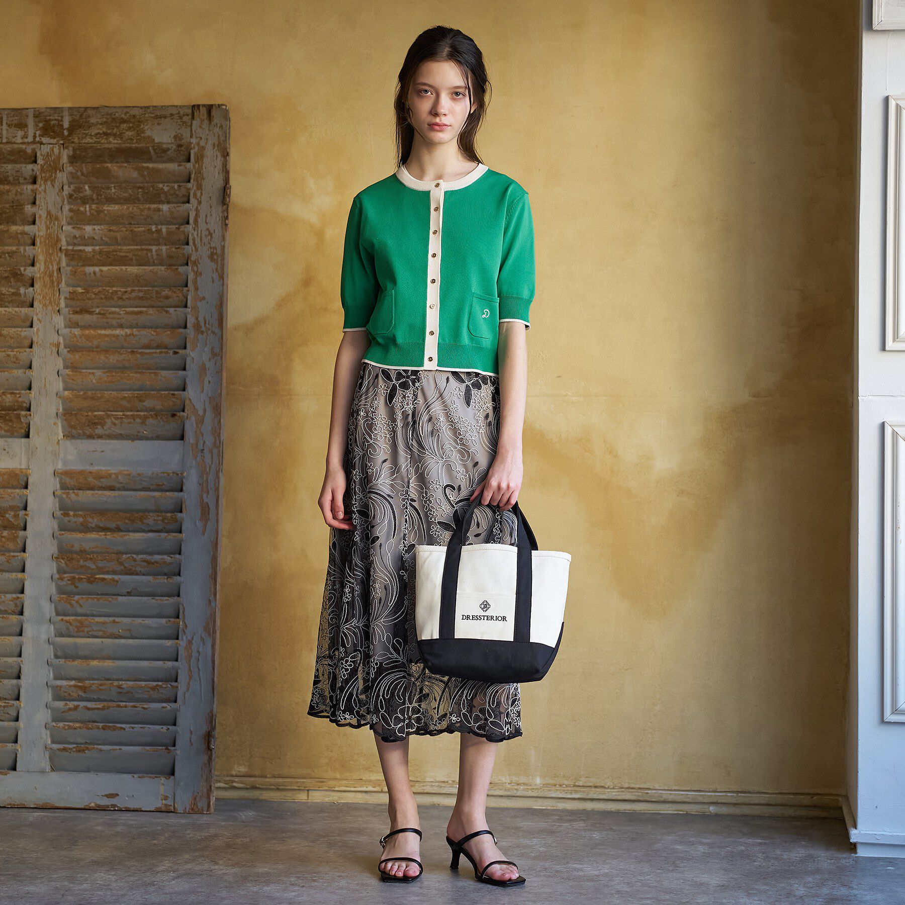 DRESSTERIOR「【otonaMUSE5月号掲載/UVカット/ウォッシャブル】クールタッチ コンビ カーディガン」|カーディガン|