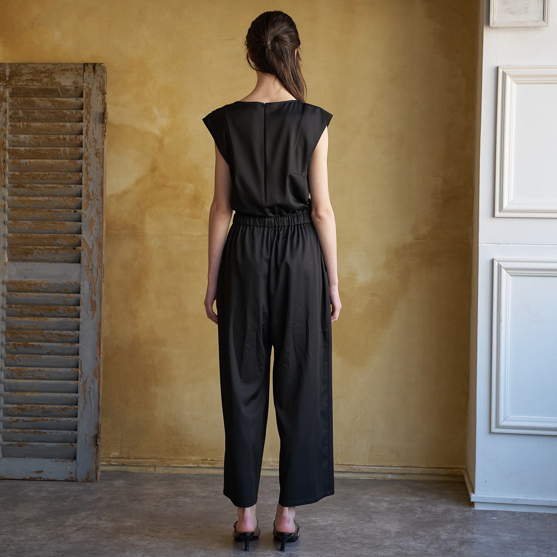 DRESSTERIOR「【ウォッシャブル】フレンチスリーブ コンビネゾン」|オールインワン|